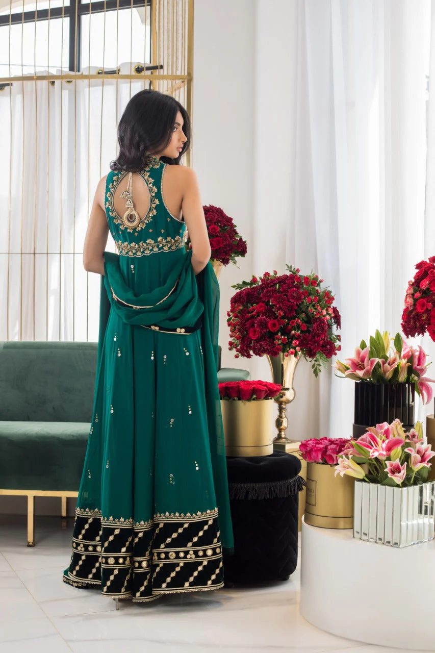 Deep Emerald Peshwas - Image 4