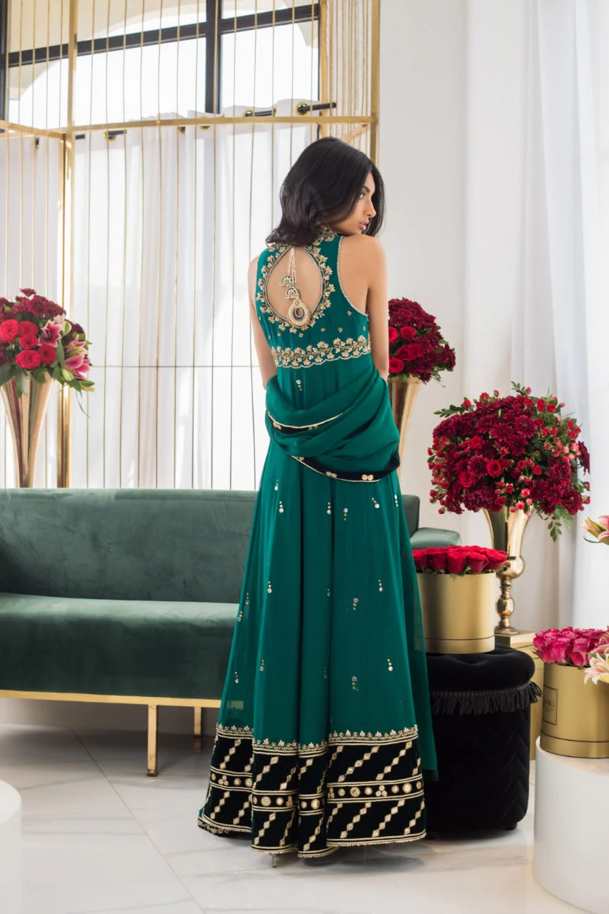 Deep Emerald Peshwas - Image 5