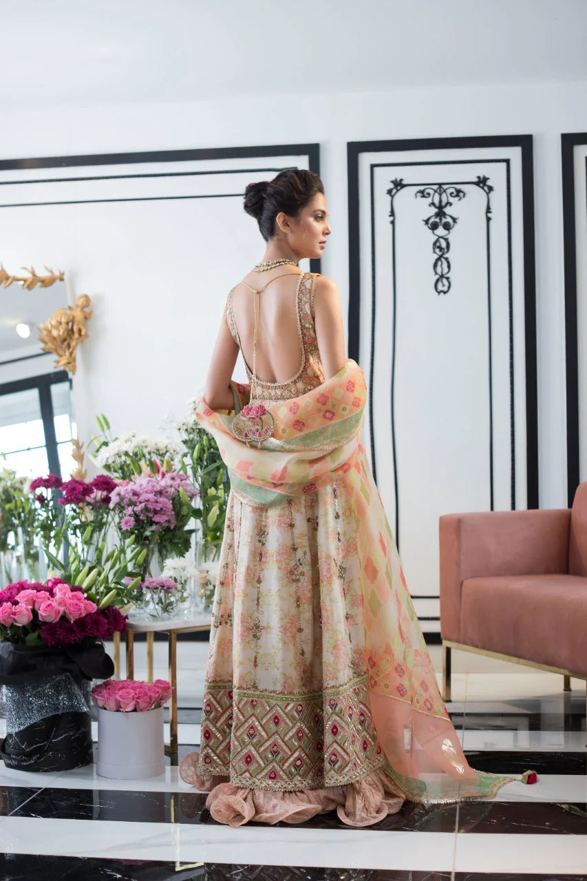 Khaadi Silk Front Open Peshwas - Image 3