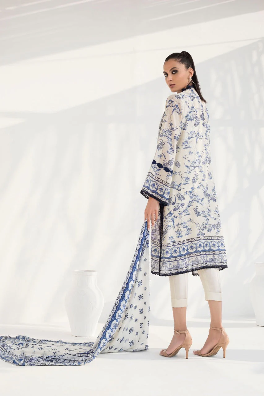 Khaddi Silk Kurta And Trouser With Dupatta - Image 5