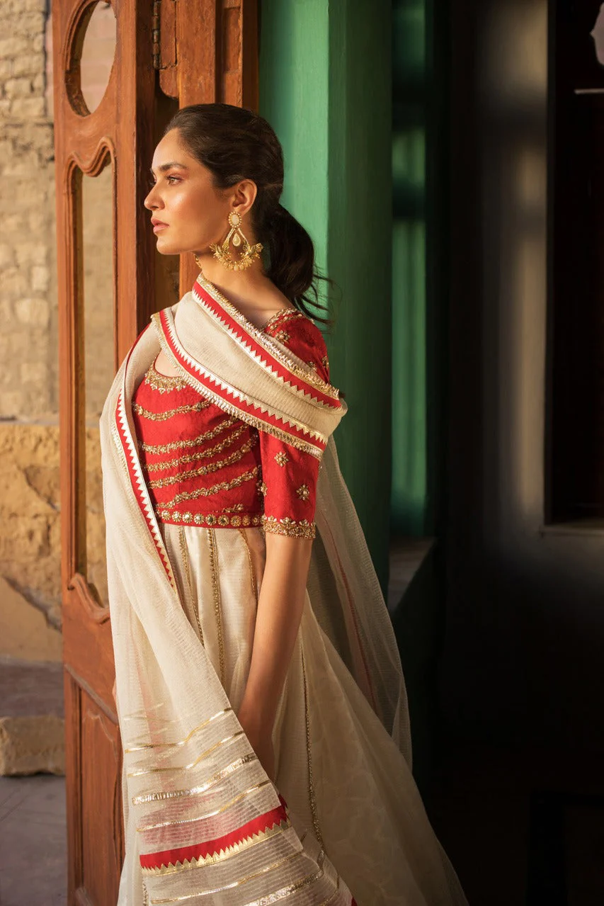 Scarlet And Creme Peshwas - Image 6