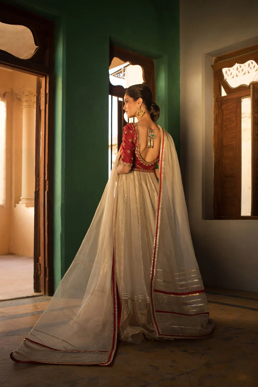 Scarlet And Creme Peshwas - Image 7