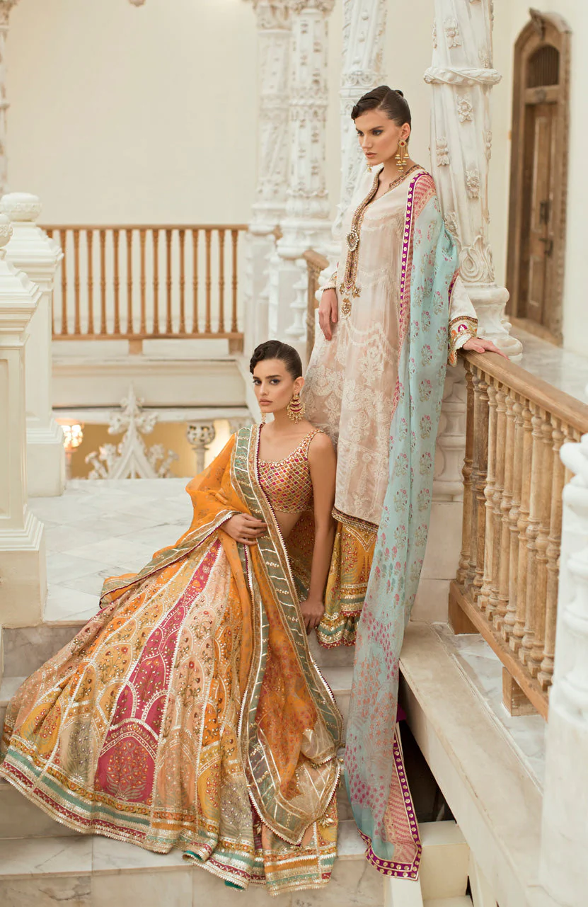 Woven Gota Choli Lehnga - Image 3